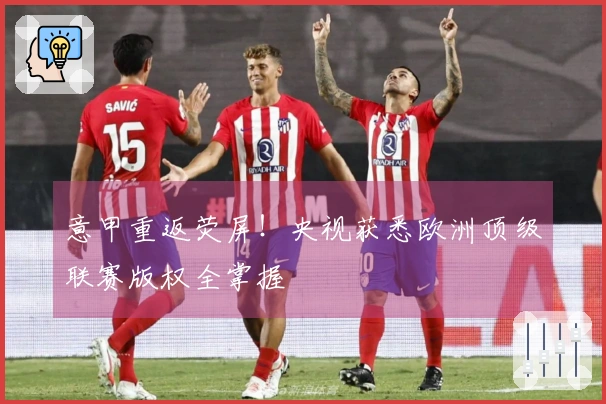 意甲重返荧屏！央视获悉欧洲顶级联赛版权全掌握